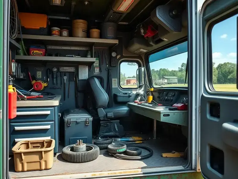 Emergency service truck